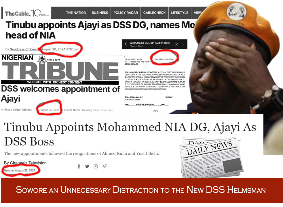 Sowore An Unnecessary Distraction To The New DSS Helmsman